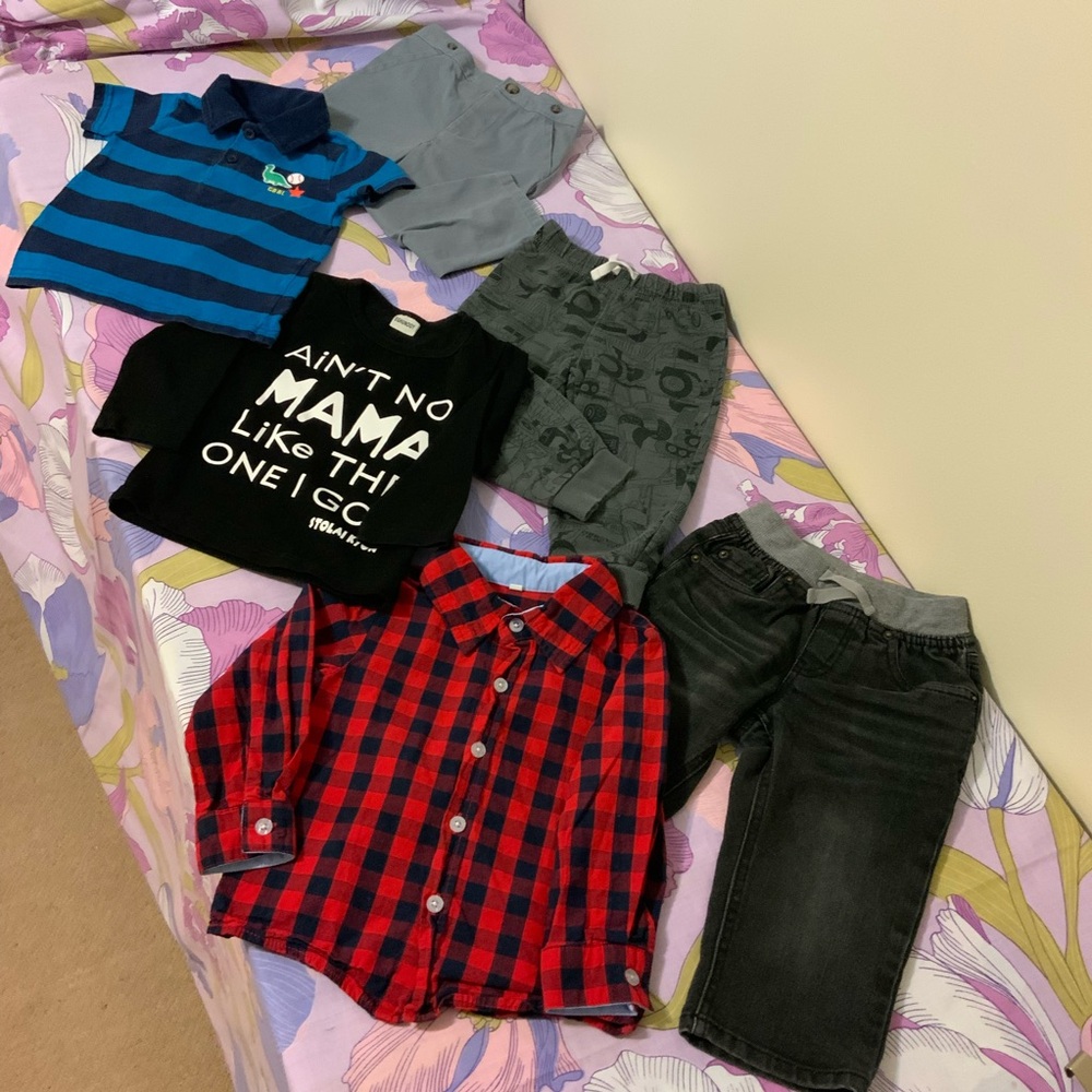 Like New Lot 6 Pc Boy Clothes Carter’s Toddlers